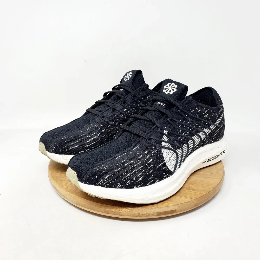 Nike‎ ZoomX Pegasus Turbo Next Nature Shoes Womens 7 Black Running Sneaker